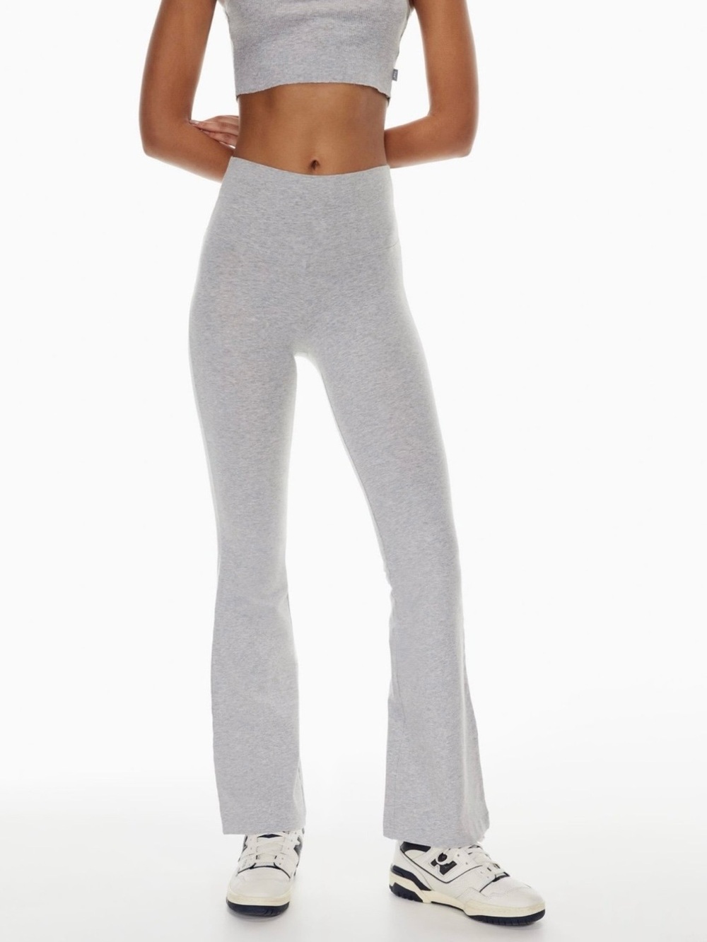 Aritzia TNA Grey Flare Pants